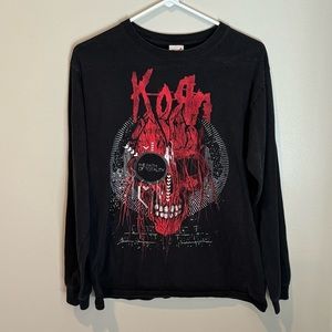 RARE KORN 2011 Tour Shirt w/ Rare Print by Anvil Goth Rock Y2K
